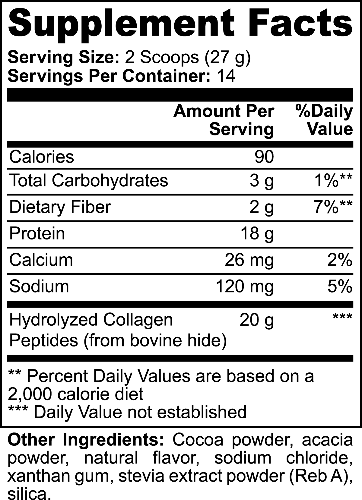 Grass-Fed Collagen Complex (Chocolate)